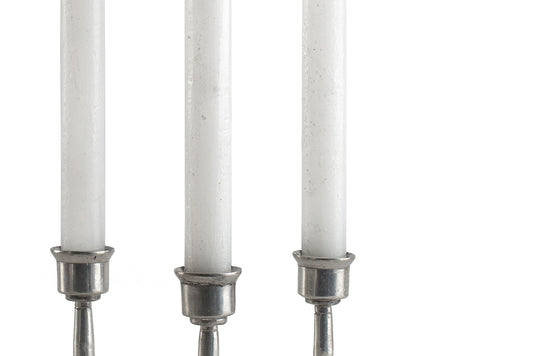 Luma Afrika Frosted 9" Tapers - White - 4 Pack