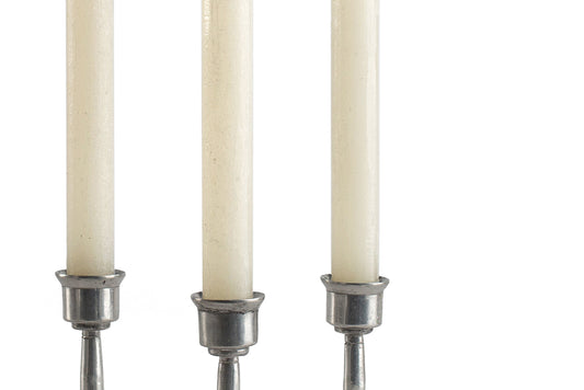 Luma Afrika Frosted 9" Tapers - Cream - 4 Pack