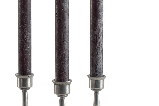 Luma Afrika Frosted 9" Tapers - Black - 4 Pack