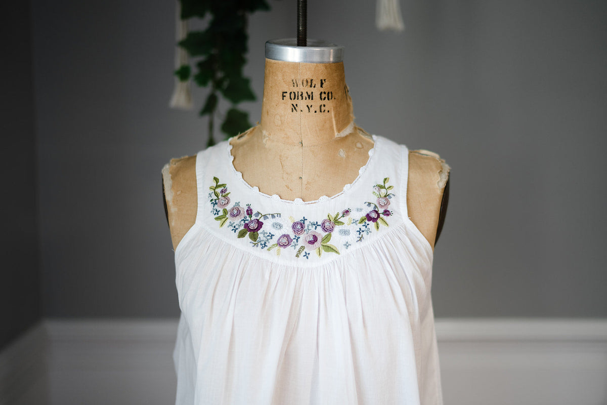 Rosebud Nightgown - Purple