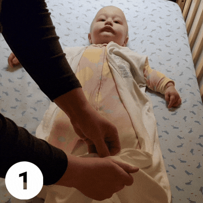 Quick video that shows how to put on the sleepwear, set up your video monitor 4 feet above the sleep space mattress, and then watch your monitor for the shimmer effect as your baby breathes