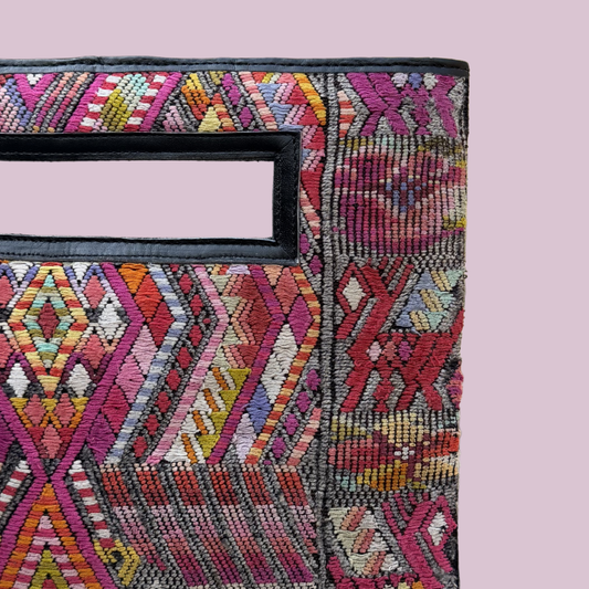 Handmade Vintage Huipil Clutch