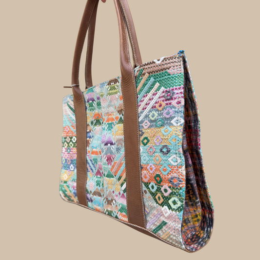 Handmade Vintage Huipil Tote