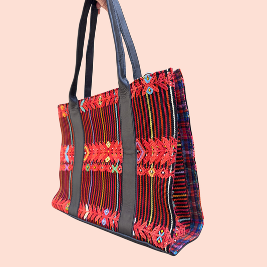 Handmade Vintage Huipil Tote