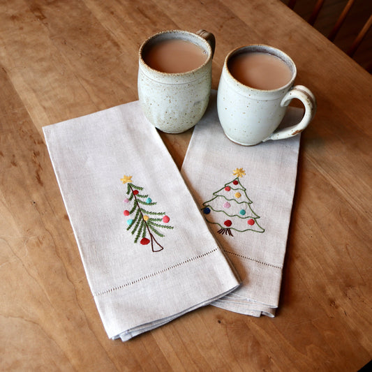 Tea Towels - Traditional Christmas Tree