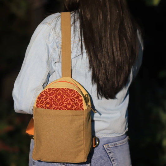 Salma Sling Backpack - Camel