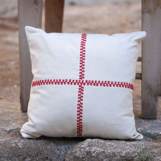 Tahriri Pillow Cover - Red