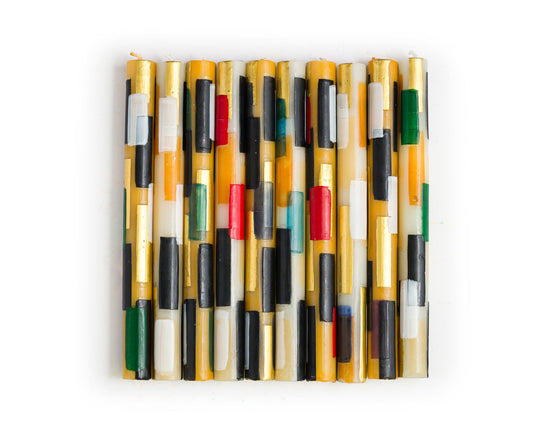 Klimt Painted Candles
