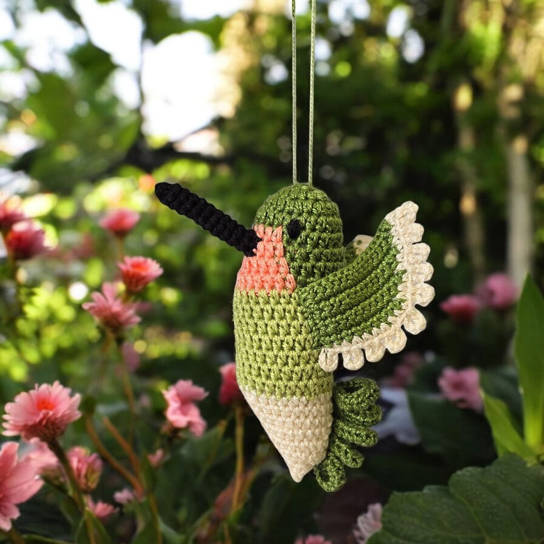 Crochet Hummingbird Ornament