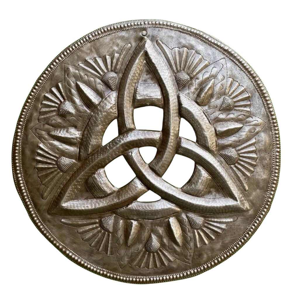 Celtic Trinity Knot, Wall Hangings, Handmade Home Decor 17"