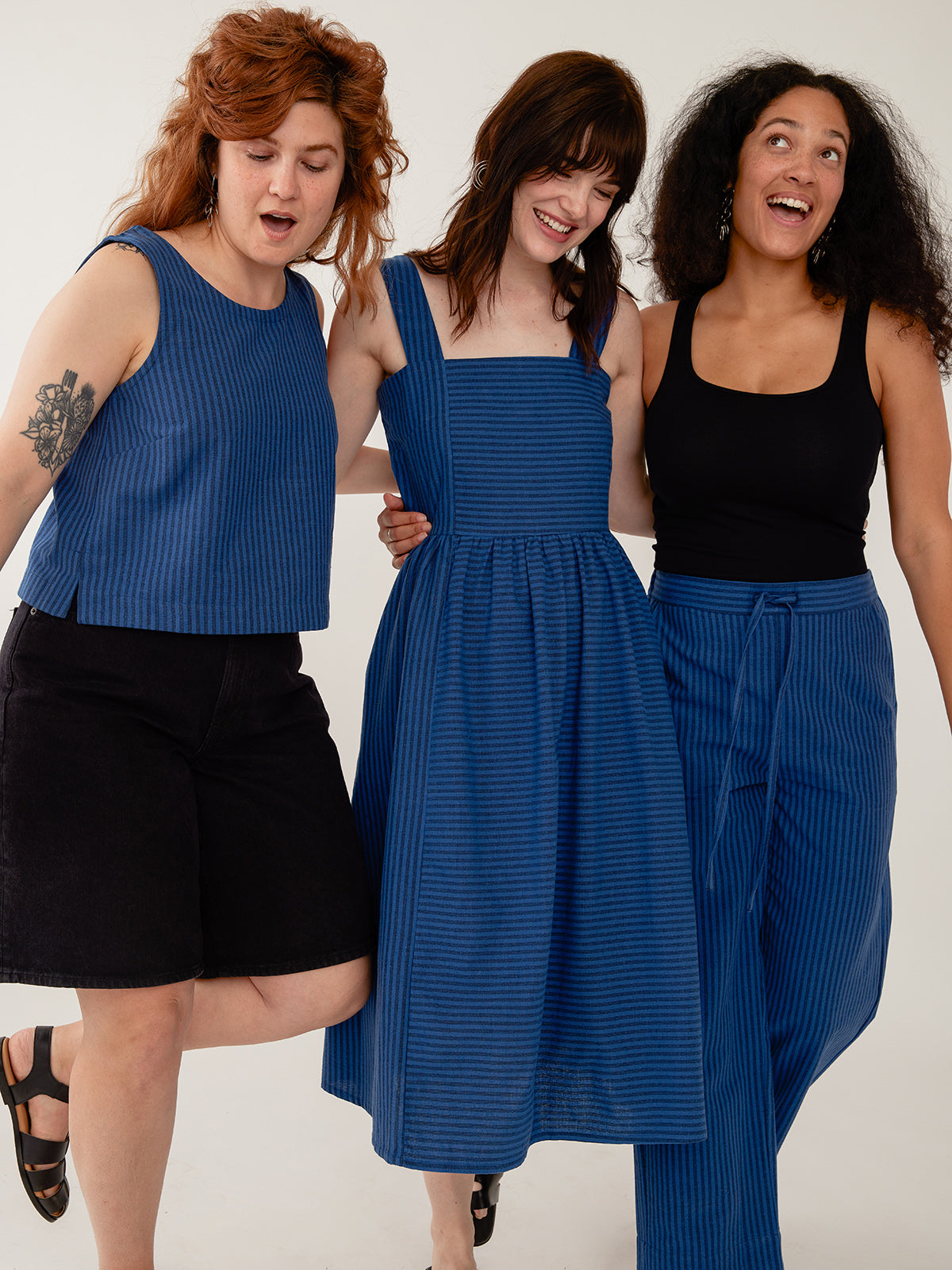 Neko Tank - Cerulean Stripe
