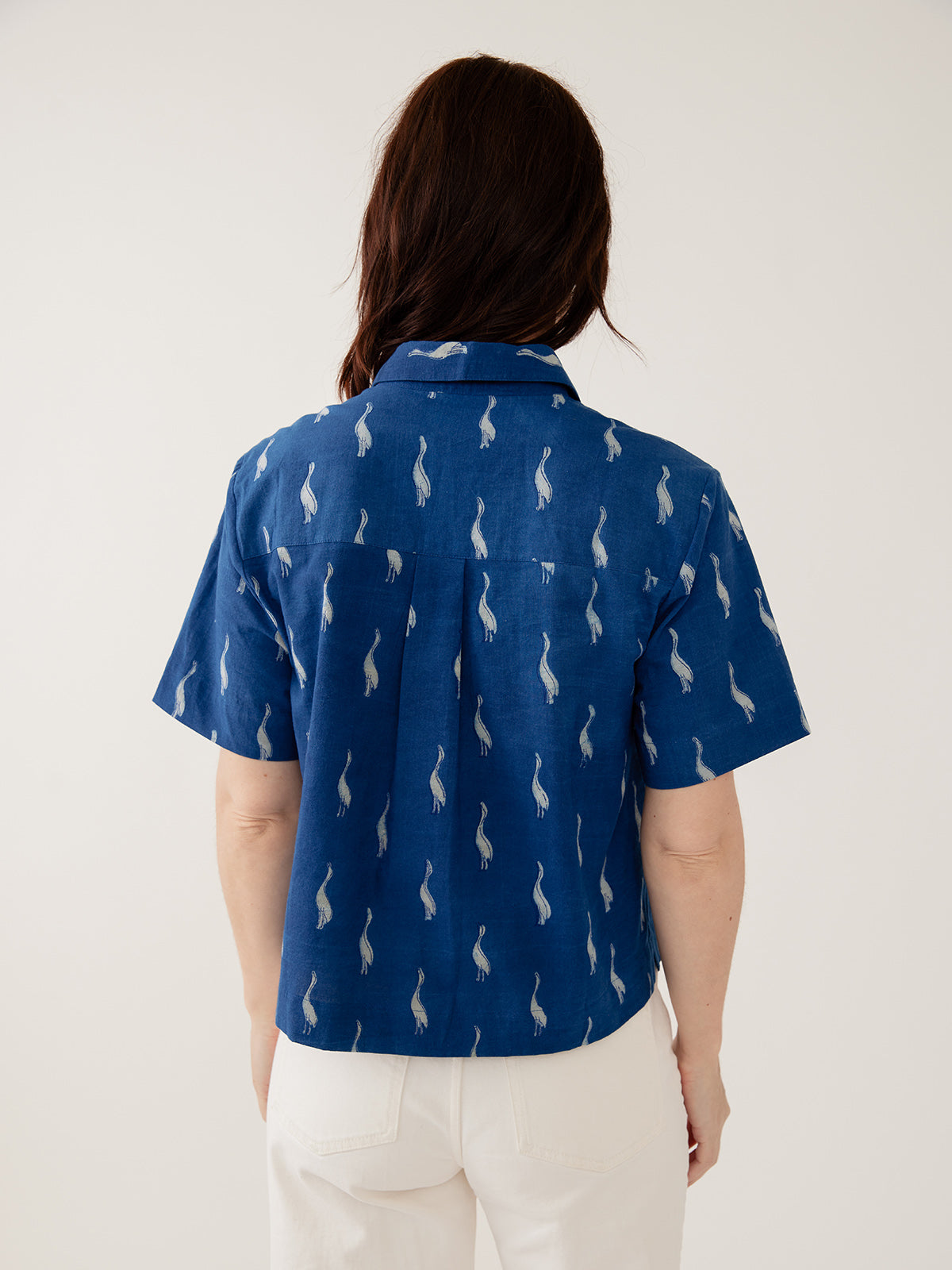 Benji Button Down Shirt - Indigo Goose