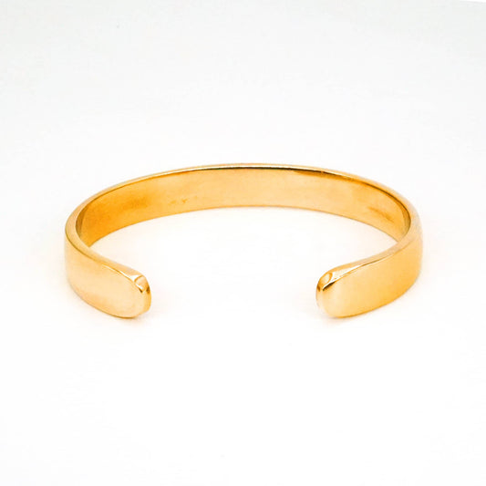 Smooth Wide Brass Cuff Bracelet | Kanga - EcoDunia