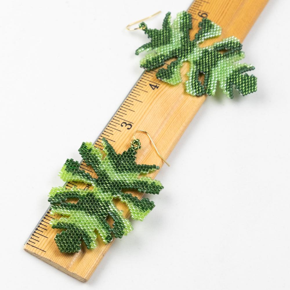 Monstera Leaf Earring