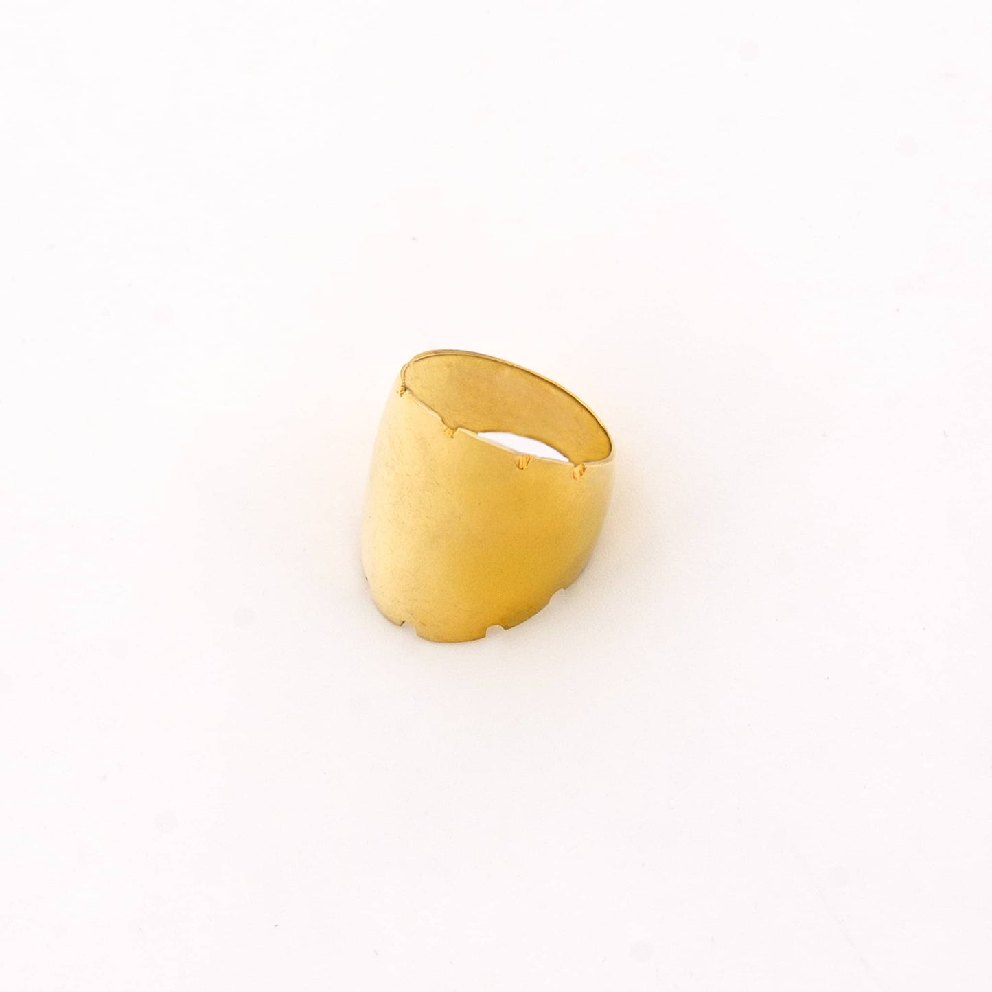 Brass Wide Band Ring | Nile