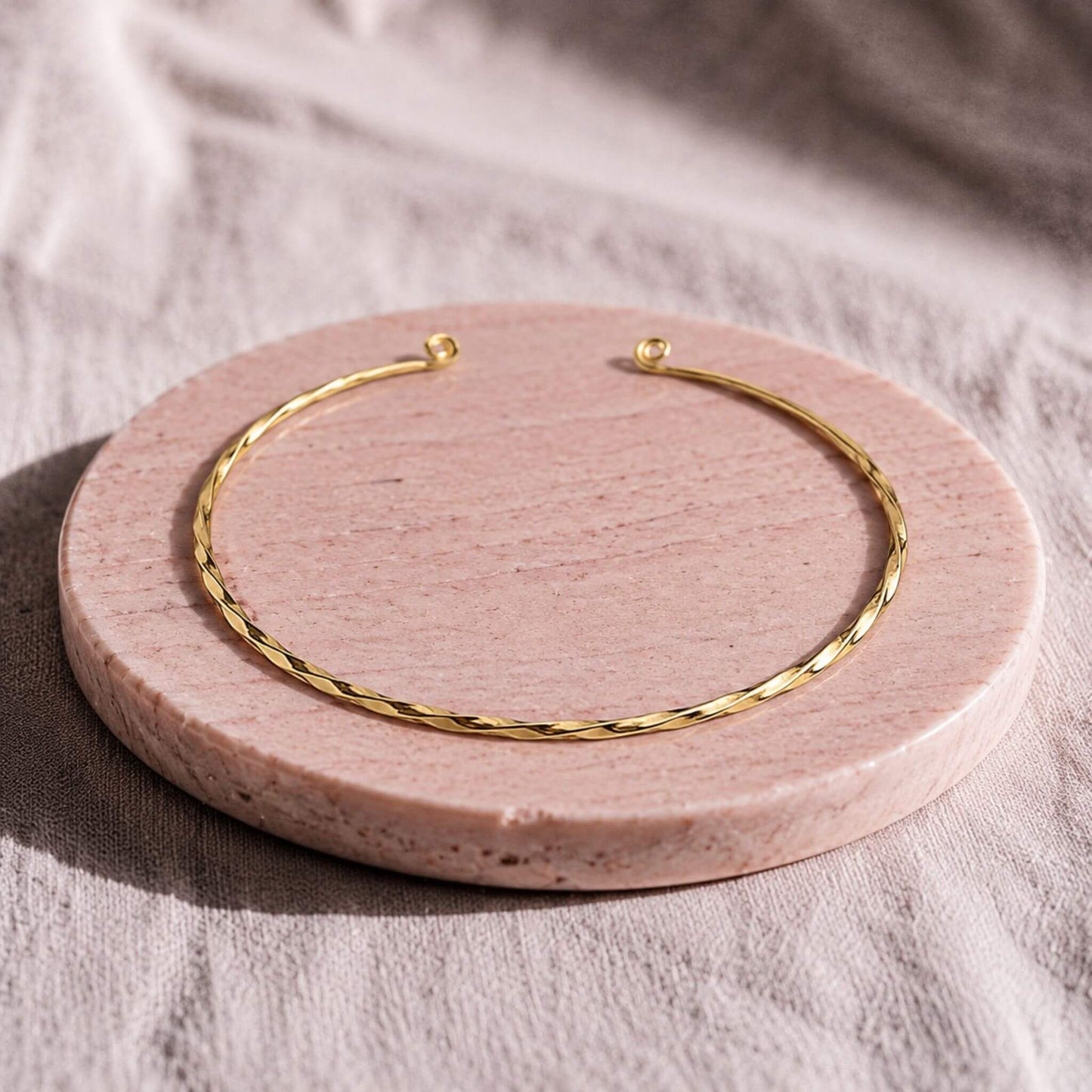 Open Collar Brass Choker Necklace for Women | Uzi - EcoDunia