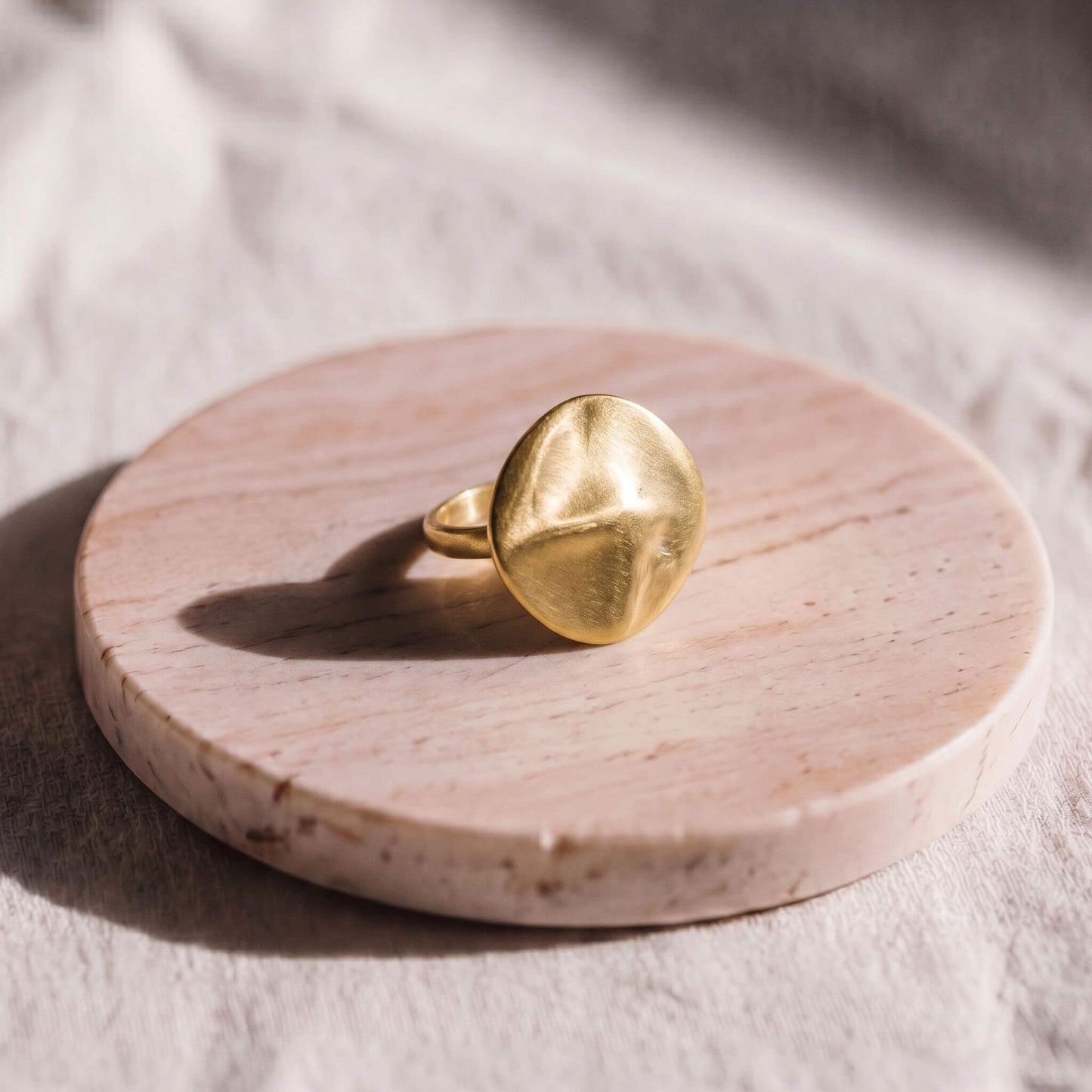 Organic Brass Statement Ring | Kivu
