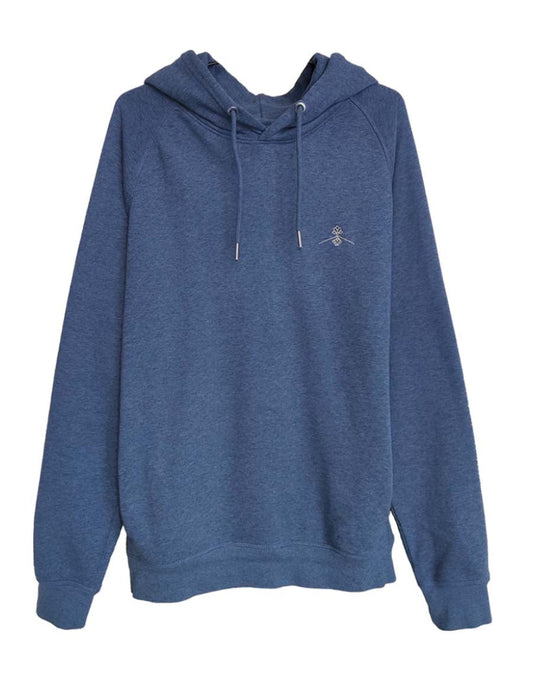 Sudadera orgánica - Azul Jaspeado