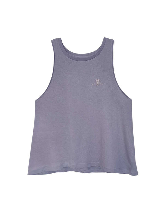 Camiseta tirantes orgánica - Gris Lavanda