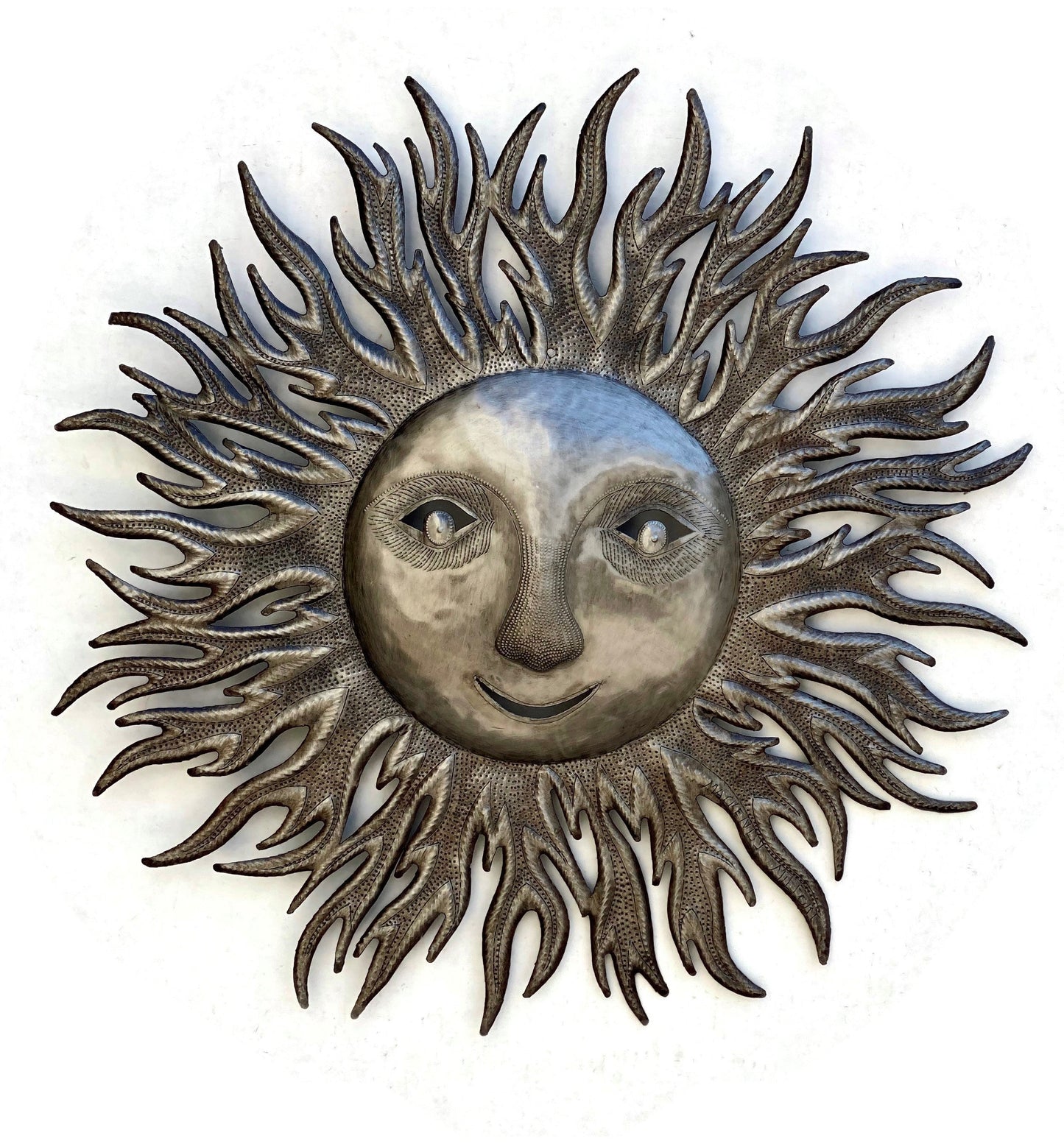 Recycled, Fair Trade, Sun Wall Decor, Wind Blown Rays 22"
