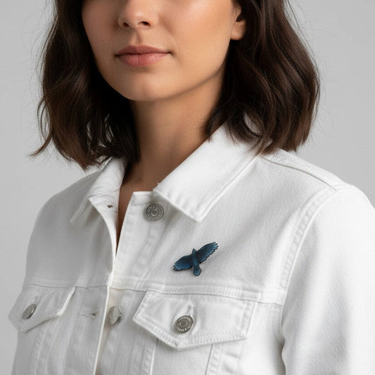 Raven Brooch