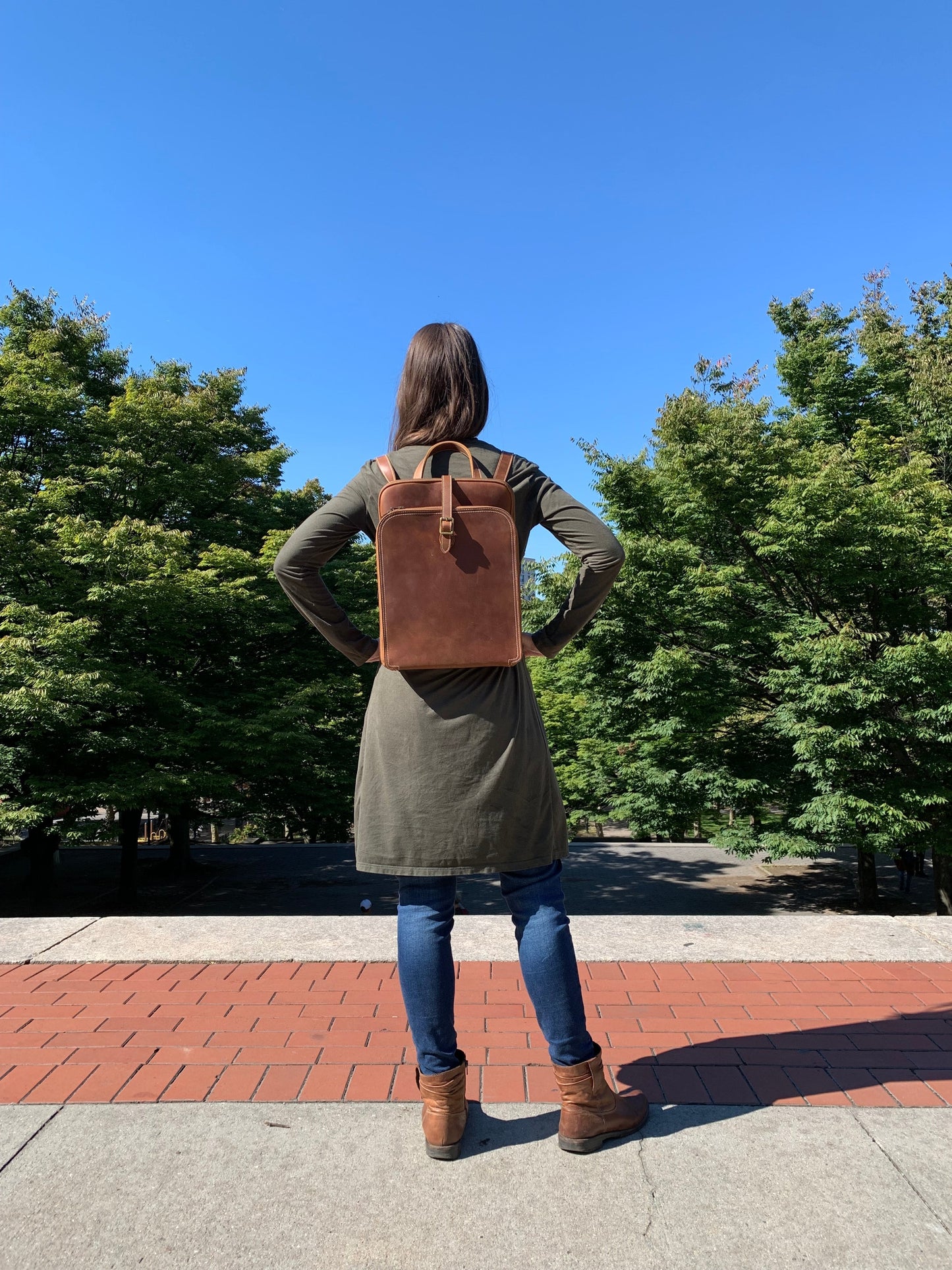 Sachi Leather Backpack | Small Women's Leather Backpack - -