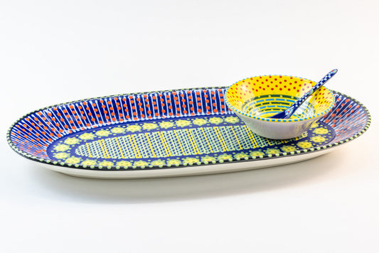 Ceramic Oval Serving Platter