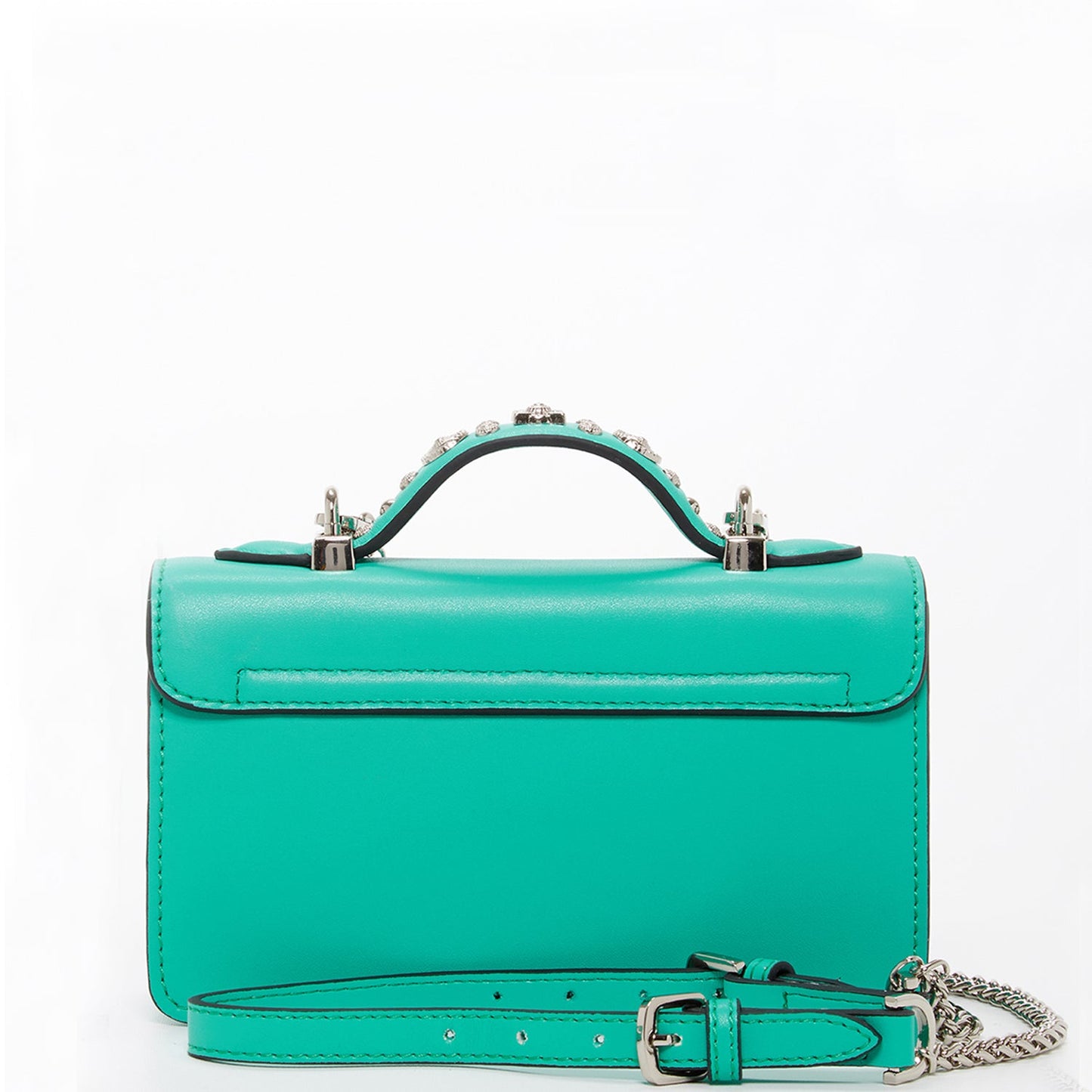 SUSU Small Leather Crossbody Bag Green Purse