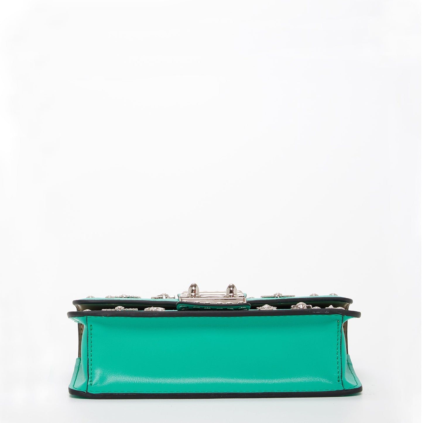 SUSU Small Leather Crossbody Bag Green Purse