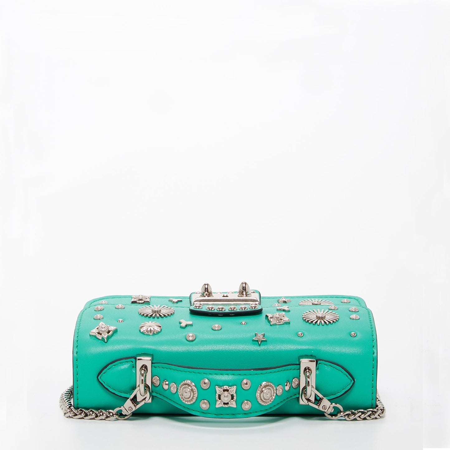 SUSU Small Leather Crossbody Bag Green Purse