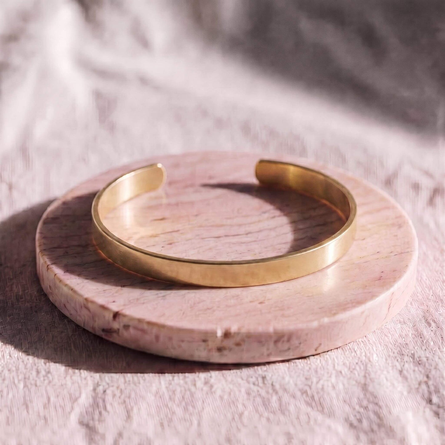 Smooth Wide Brass Cuff Bracelet | Kanga - EcoDunia