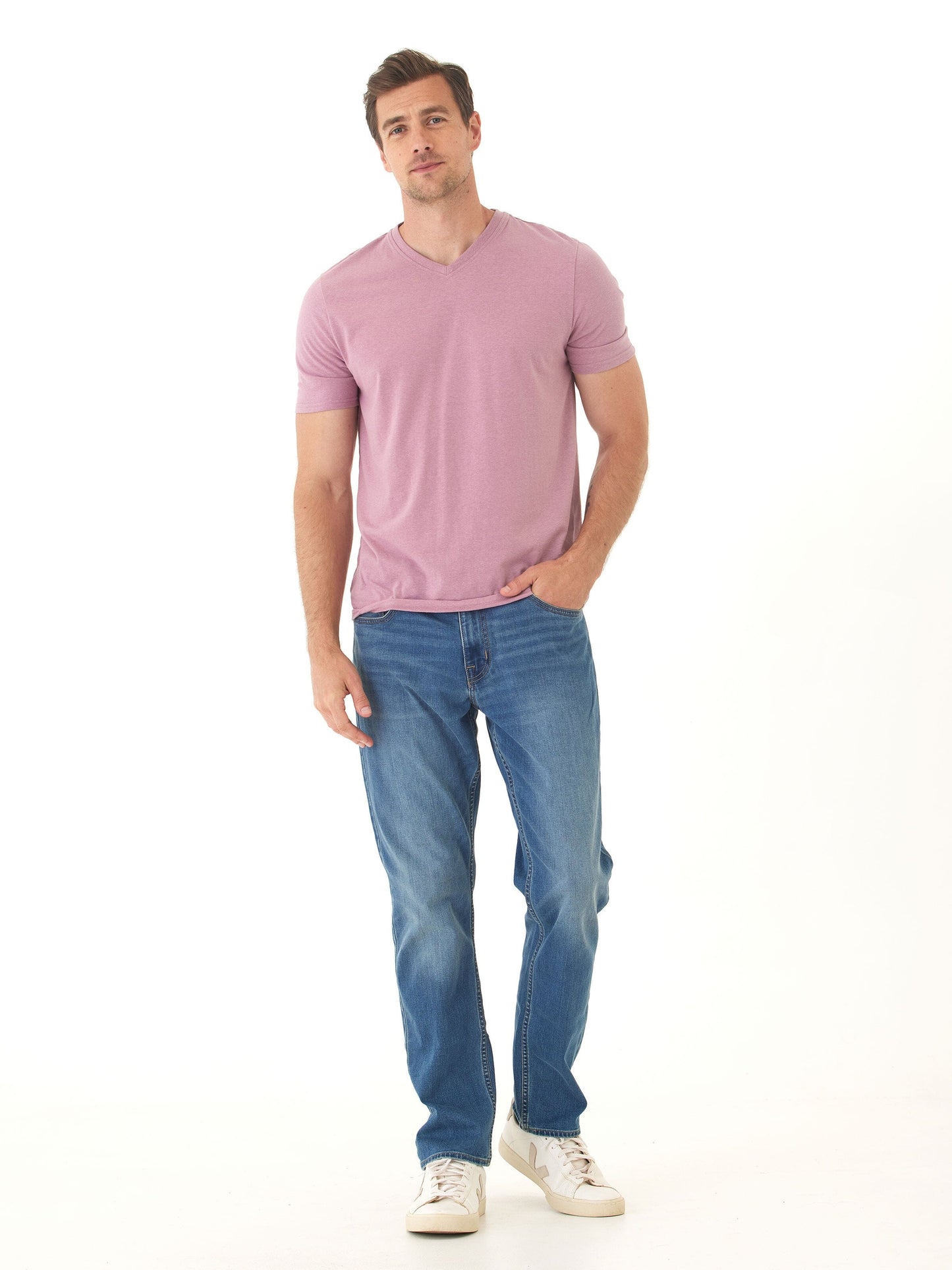 Men's Core Triblend Jersey V-Neck Tee