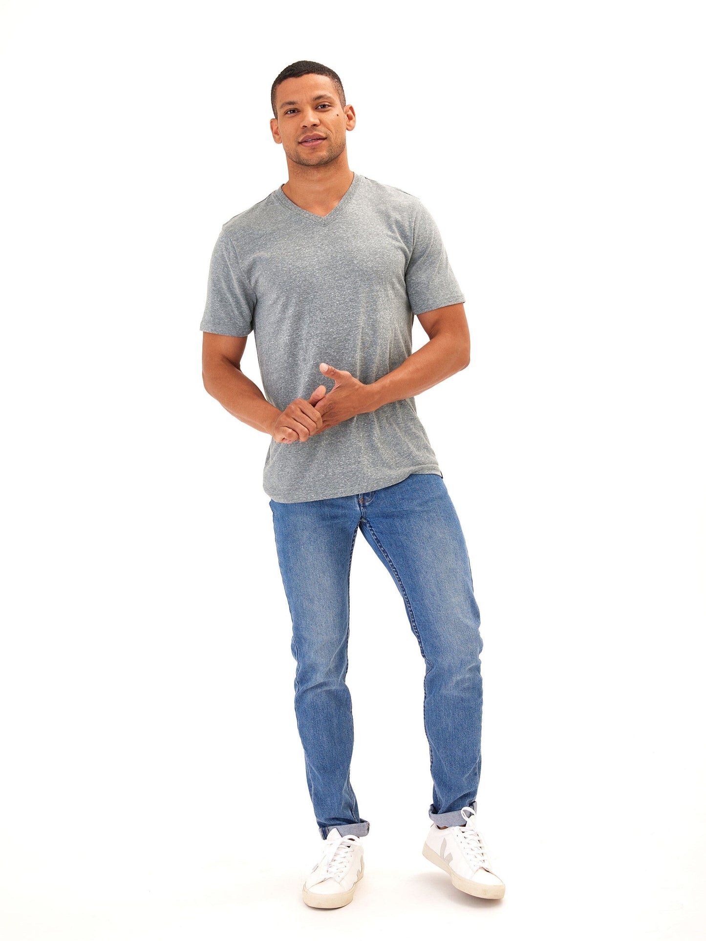 Men's Core Triblend Jersey V-Neck Tee