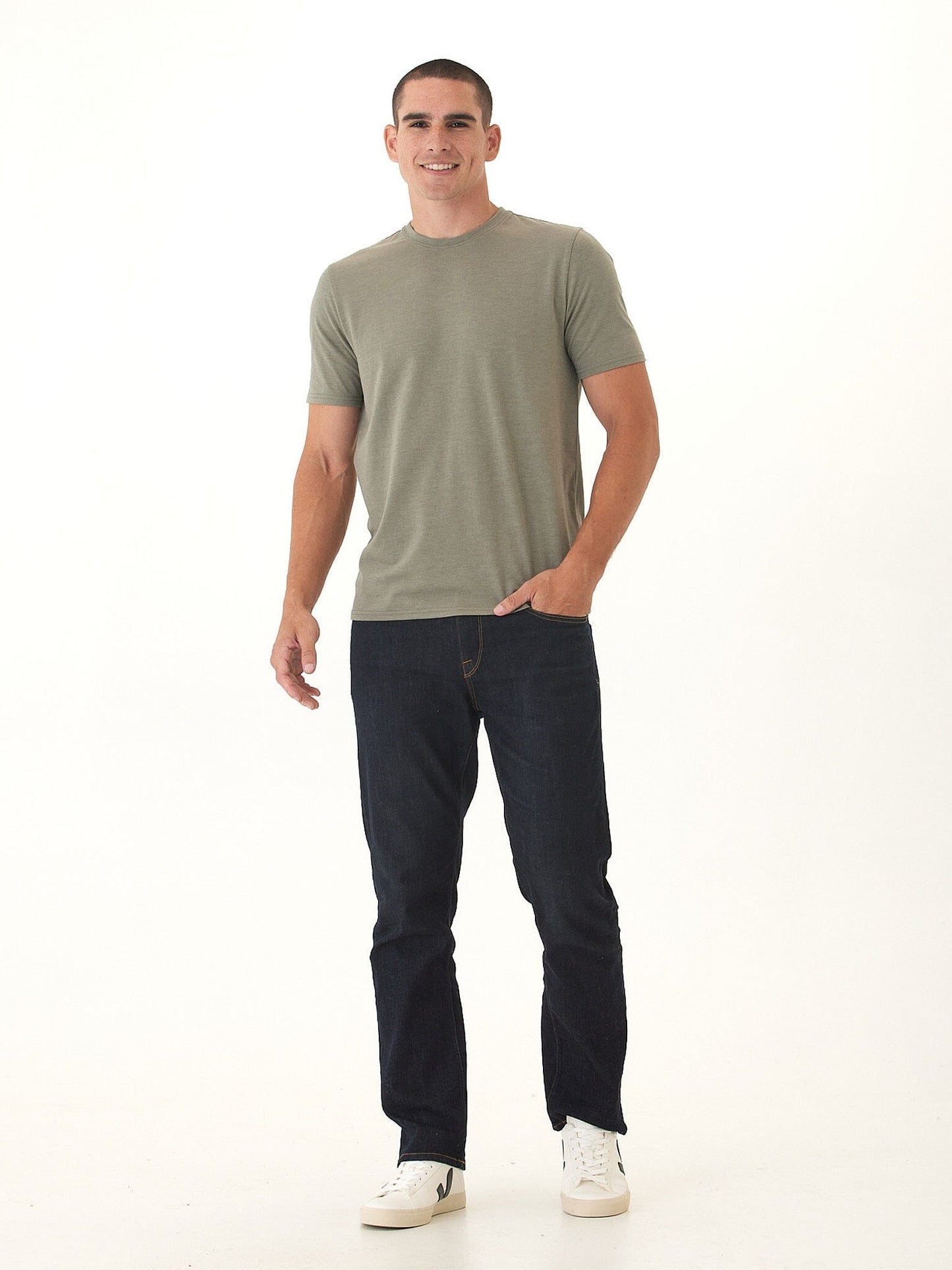 Men's Core Triblend Jersey Crew Neck Tee