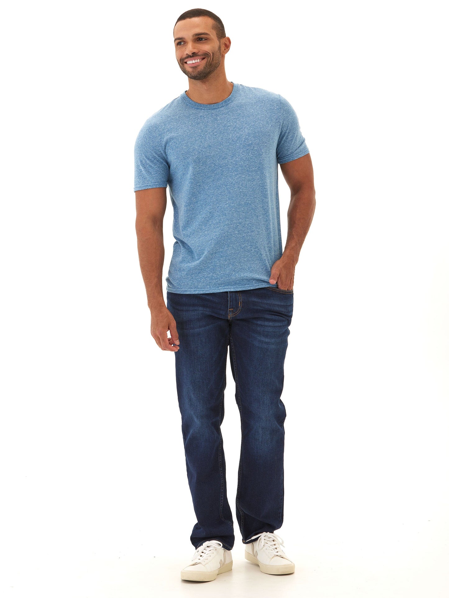 Men's Core Triblend Jersey Crew Neck Tee