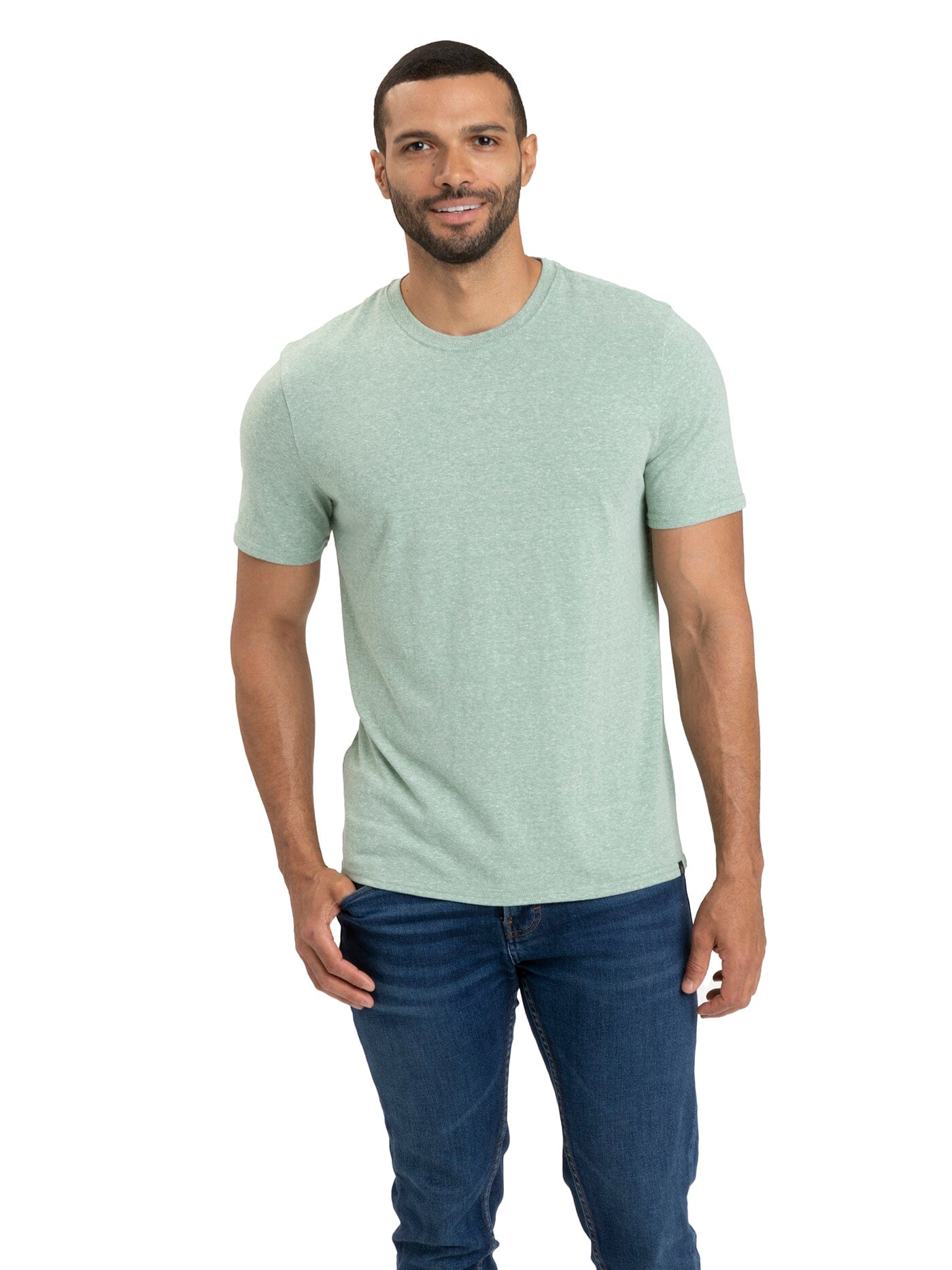 Men's Core Triblend Jersey Crew Neck Tee