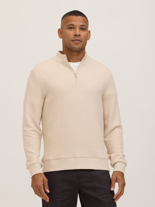 Dan Waffle Knit Quarter Zip