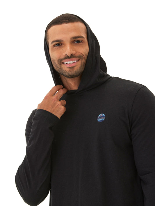 Triblend Embroidery Hoodie Tee