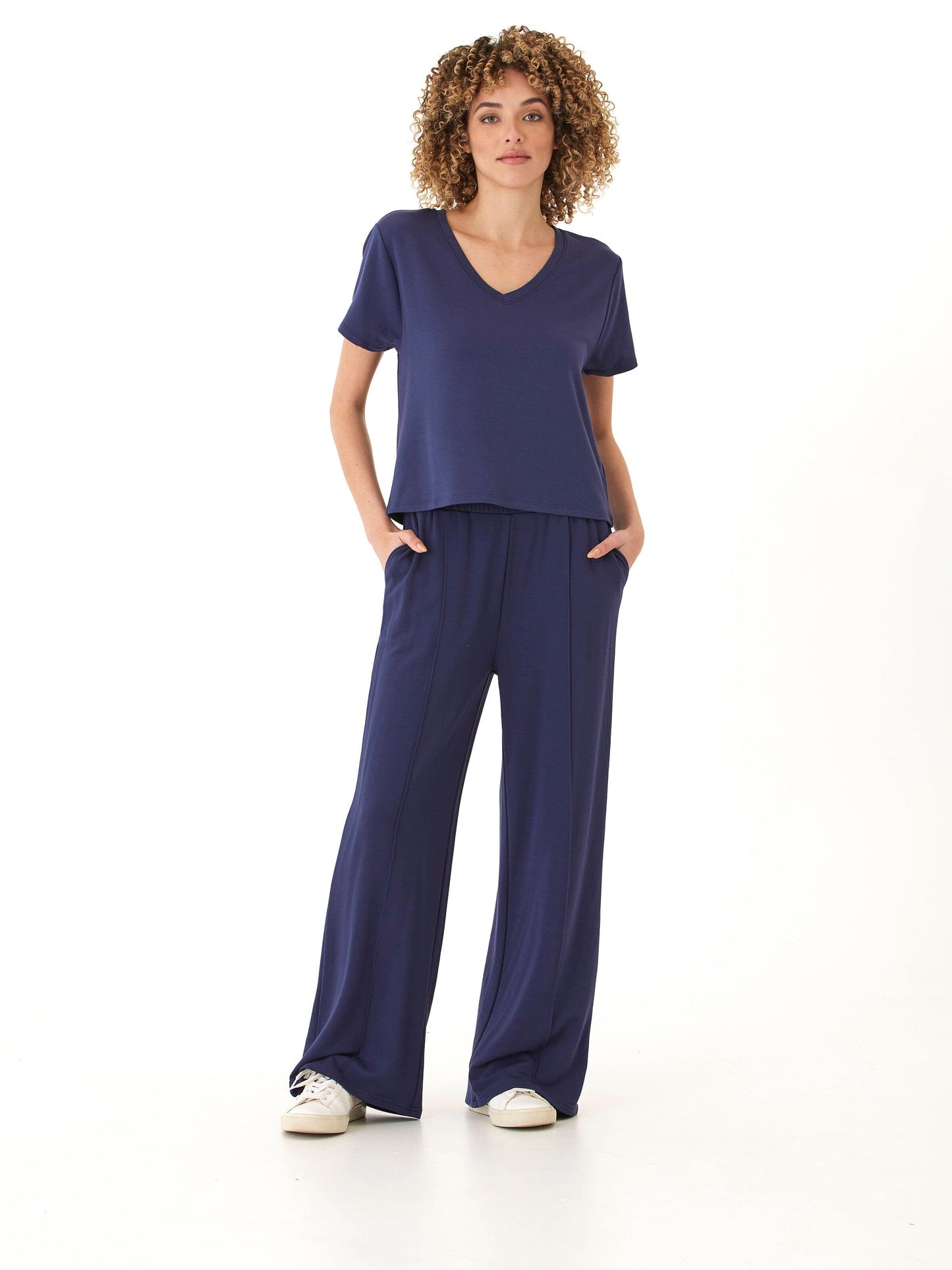 Core Modal Terry V Neck Tee