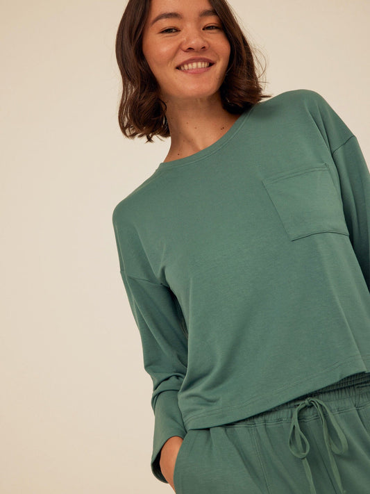 Shaina Modal Terry Pocket Long Sleeve