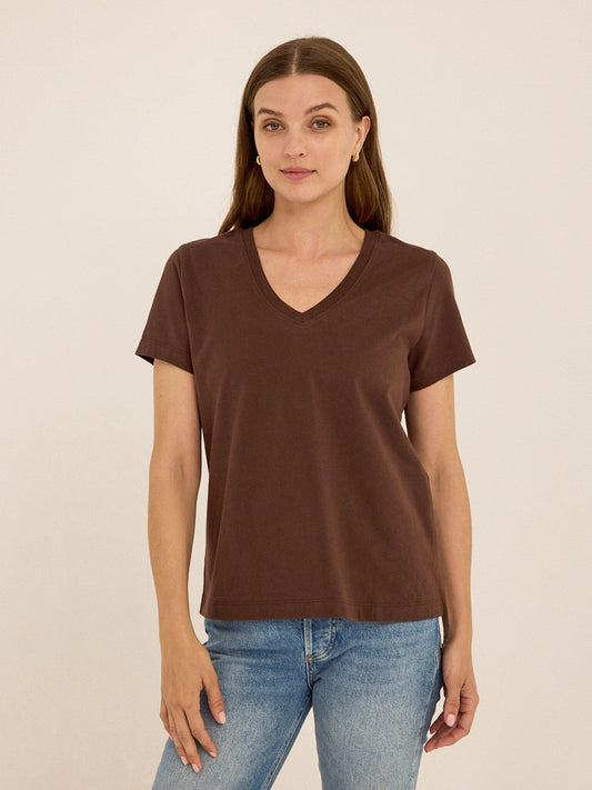Aria Essential Jersey V-Neck Tee