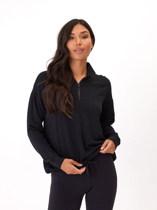 Nyla Feather Fleece Half Zip Pullover