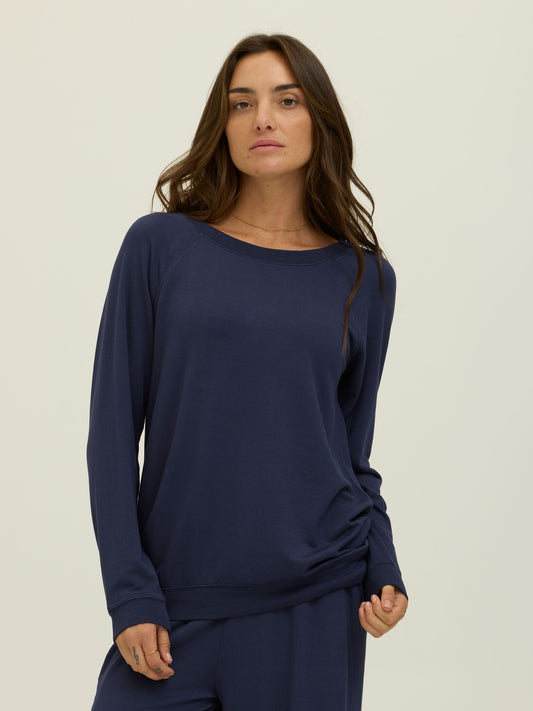 Priscilla Feather Fleece Raglan Sweatshirt