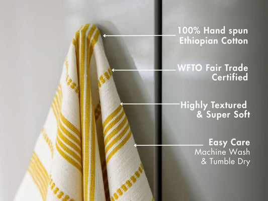 Terrara tea towel with key features