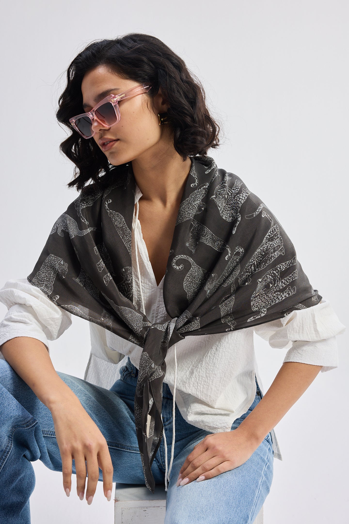 The Mara Scarf in Black