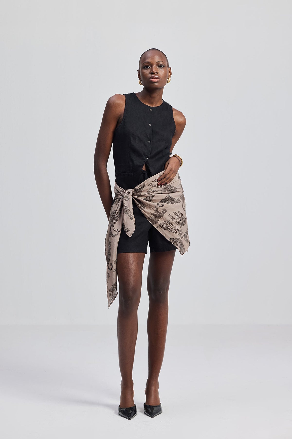 The Mara Scarf in Brown