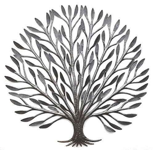 23" Haitian Metal Elegance Tree of Life, Wall Decor