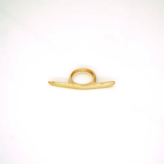 Tulia Mini Curved Bar Ring - EcoDunia