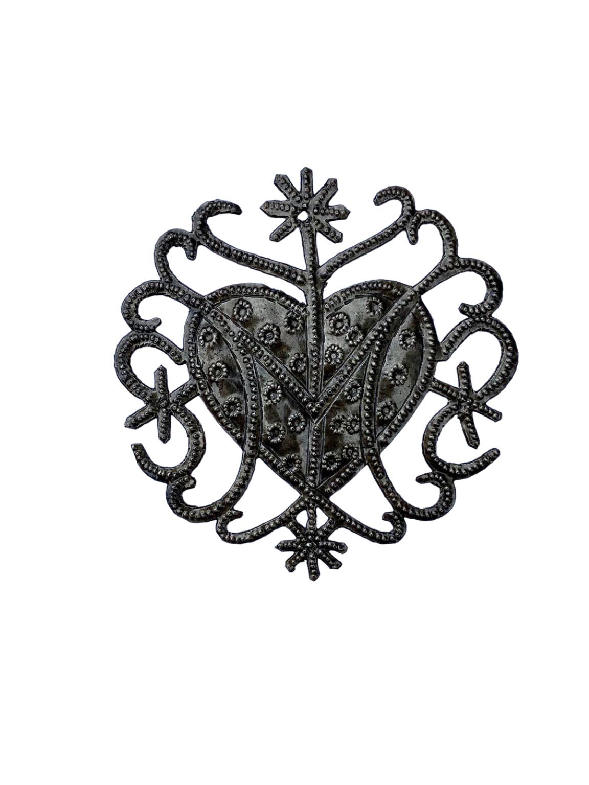 Haitian Art-inspired Veve Design, Freda Veve Heart, 4