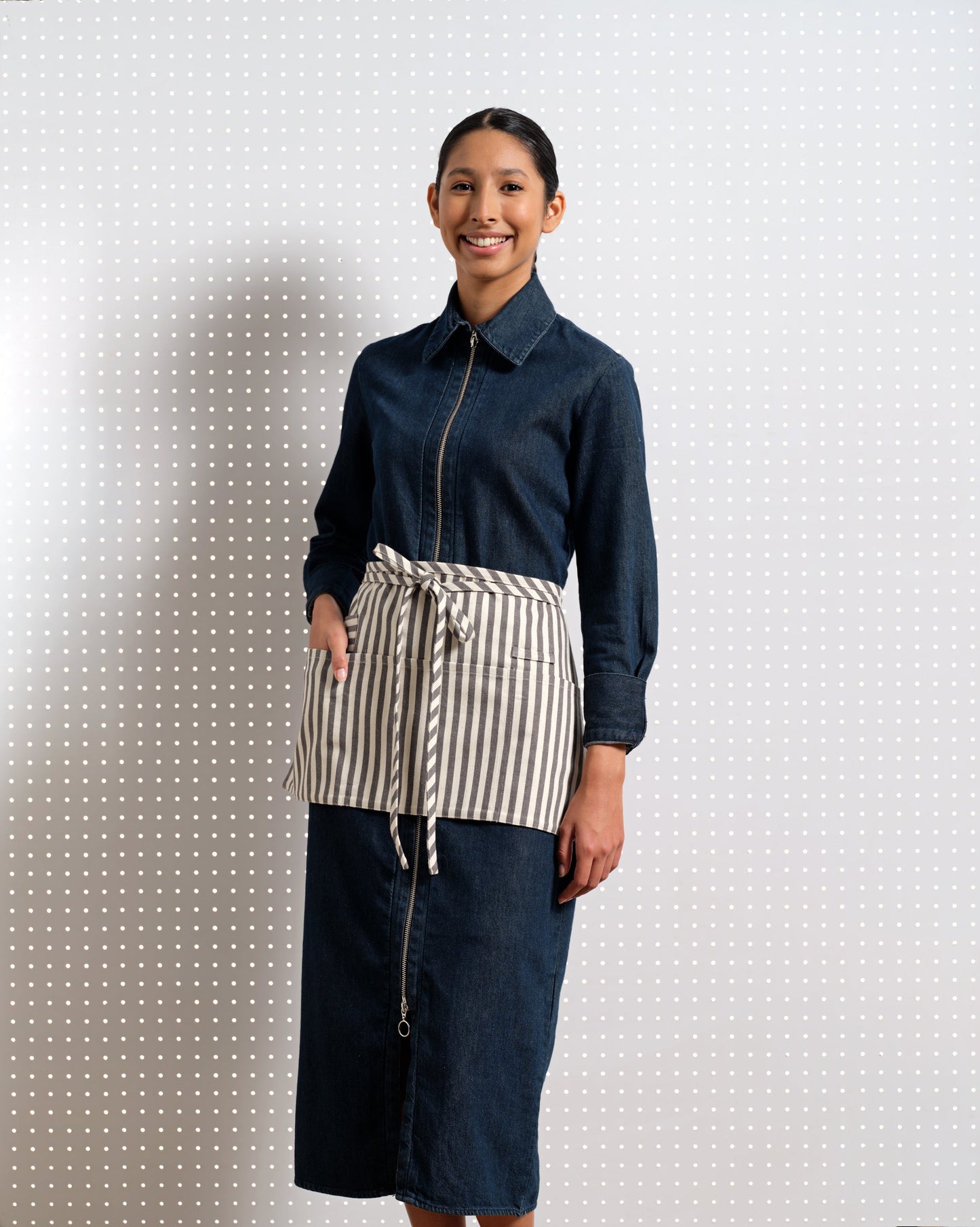 Waist Apron - Striped Twill